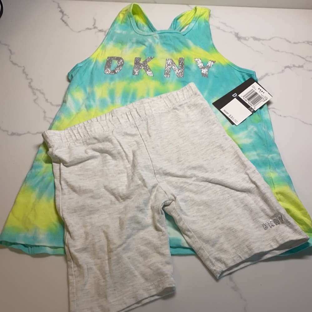 Girls tie dye summer set